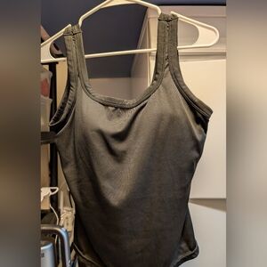 Basic Black Ribbed Tank Top